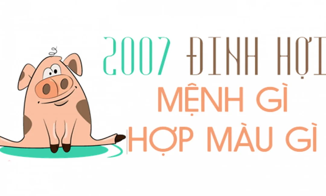 Bảng màu 2007 mệnh thổ hợp màu gì theo tuổi Đinh Hợi