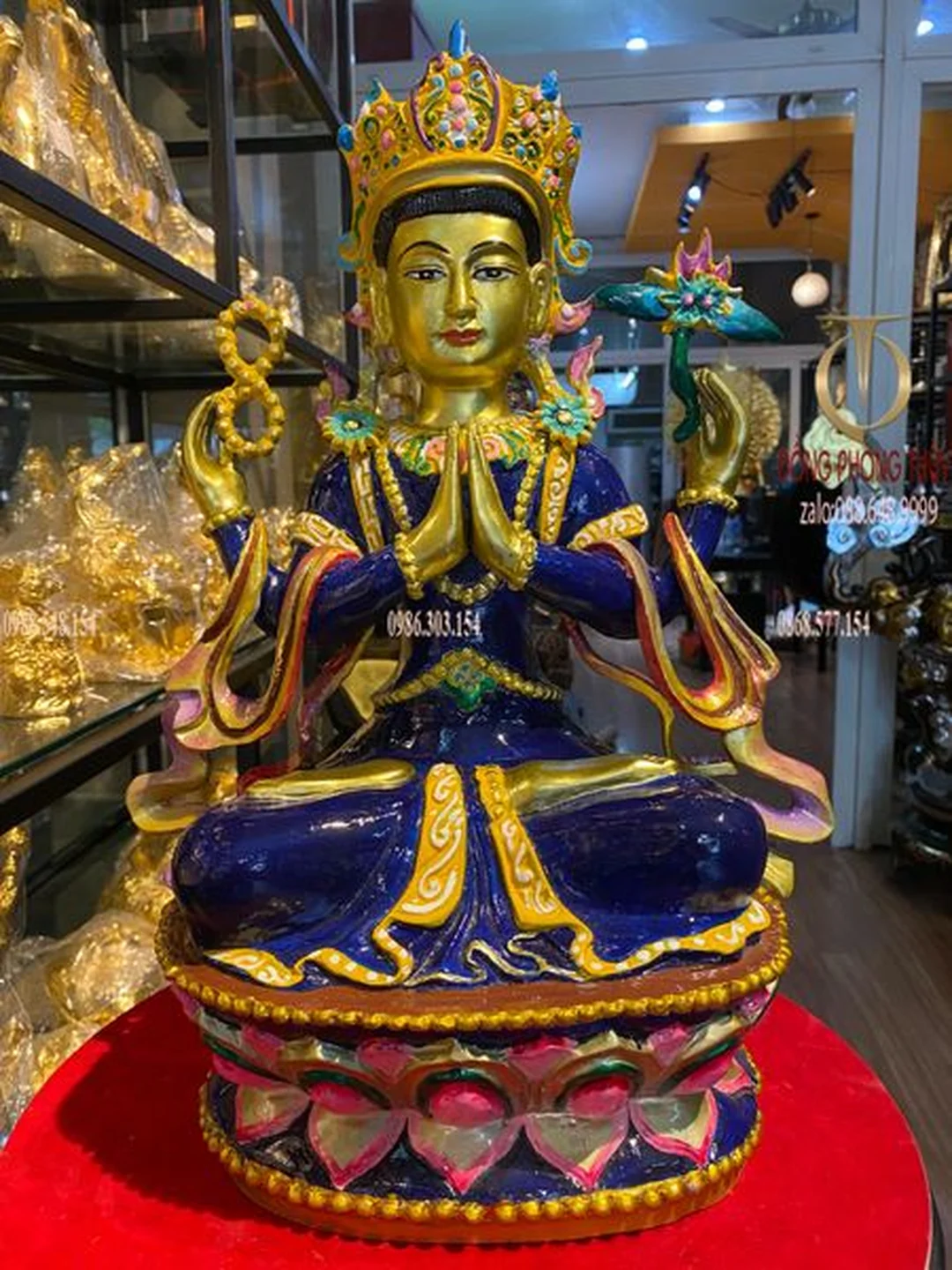 Cách bài trí tượng quan âm tứ thủ tại gia