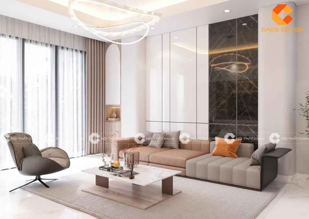 Cách kê sofa trong phong thủy phòng khách thu hút tài lộc