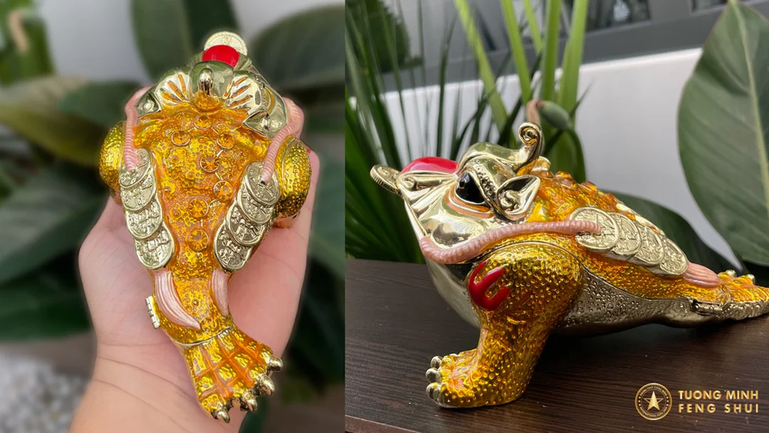 con cóc ba chân thiềm thừ trong không gian thờ cúng