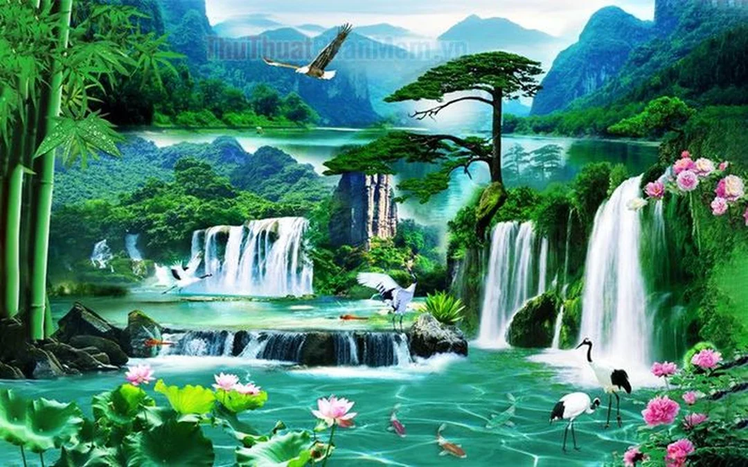 hình ảnh hợp mệnh mộc tông xanh thiên nhiên