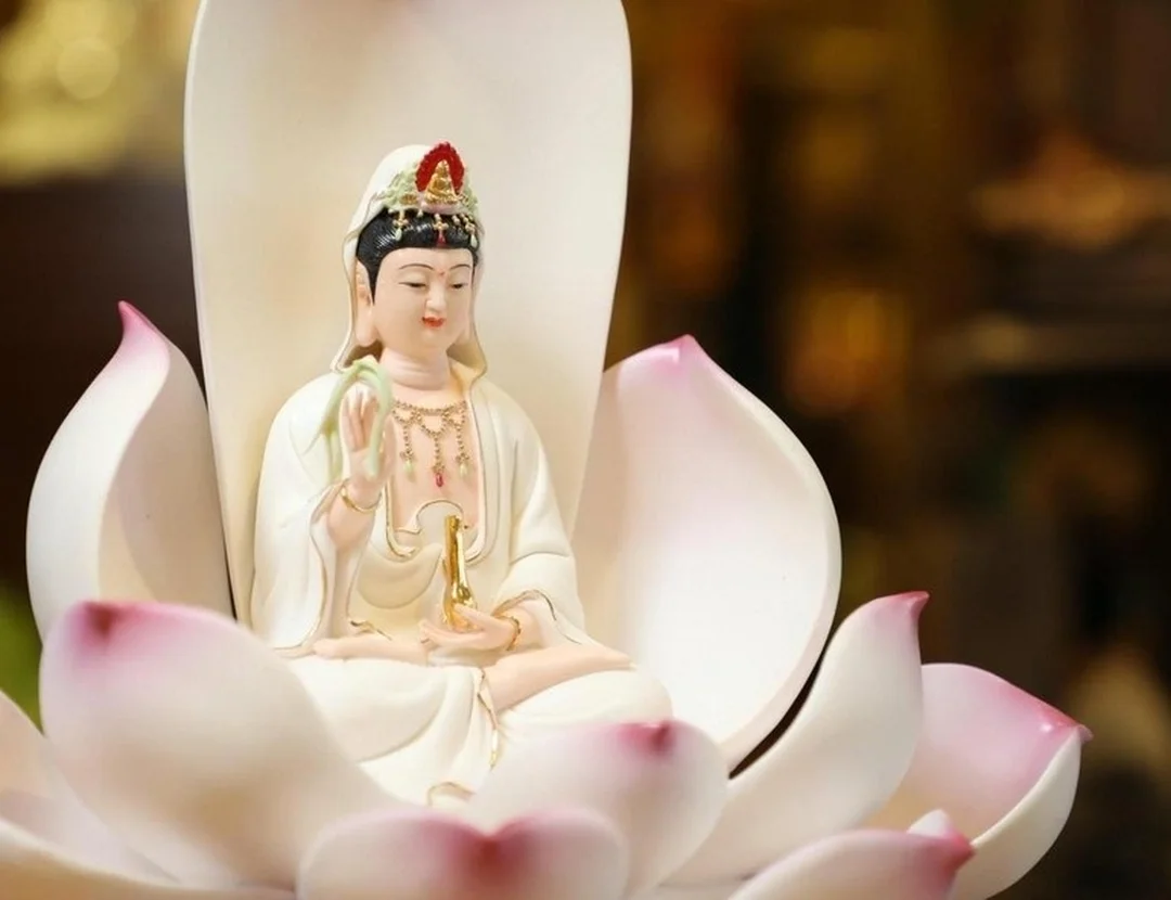 hình ảnh tượng quan âm bồ tát 3d làm hình nền trang nghiêm