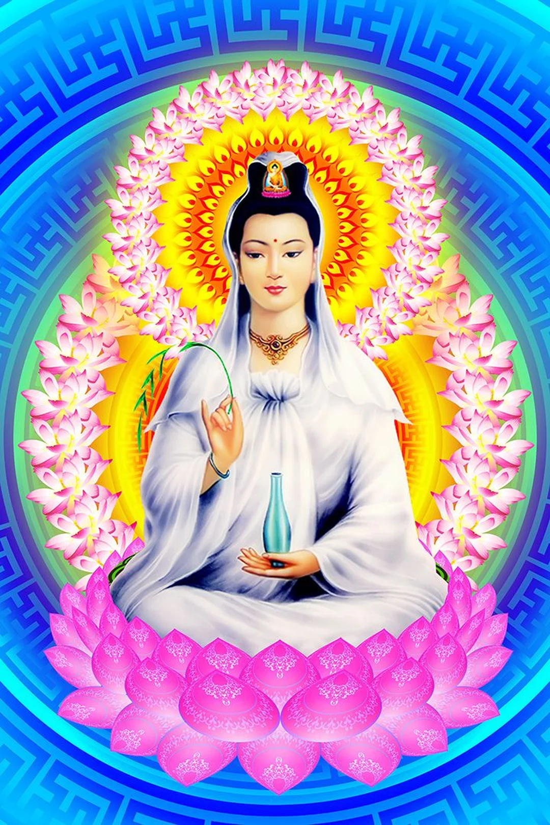 hình ảnh tượng quan âm bồ tát đẹp dùng cho phòng thờ
