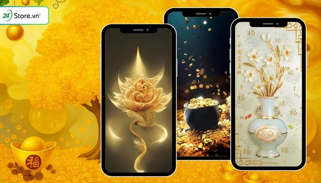 hình nền điện thoại mệnh kim cho màn hình khóa tài lộc