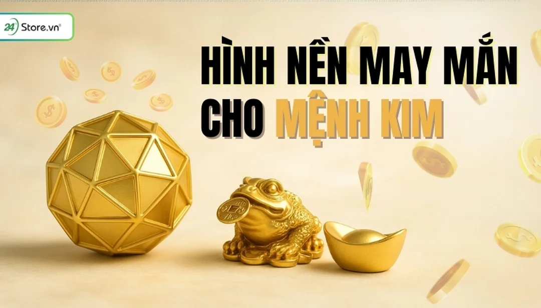 hình nền mệnh kim cá nhân hóa trắng vàng 2026