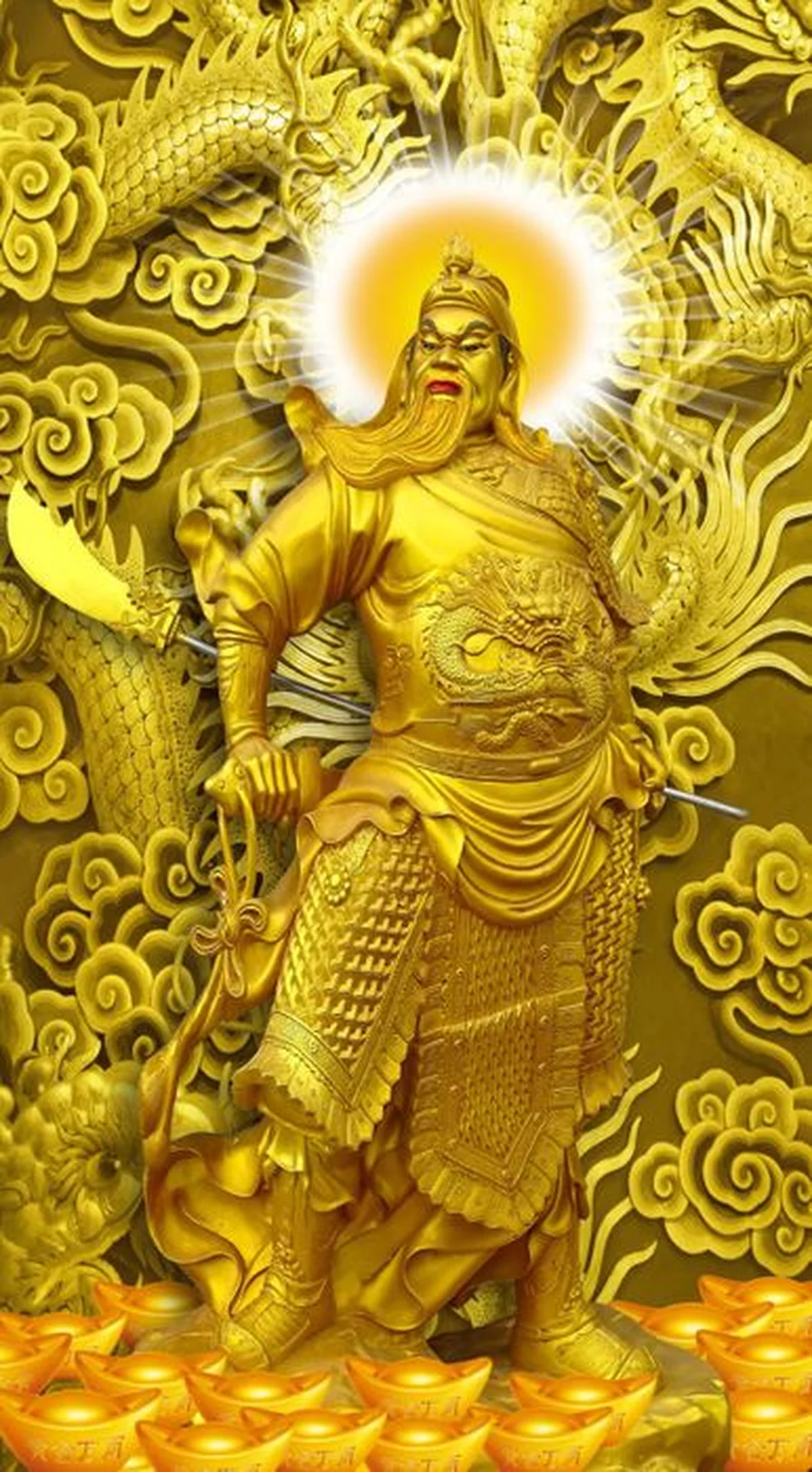 hình nền phong thủy mệnh Kim bố cục sáng rõ cho màn hình điện thoại
