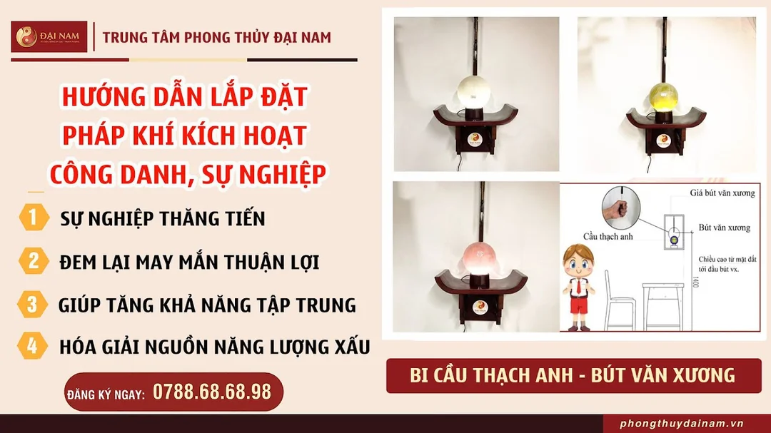 Hướng dẫn lắp giá cầu thạch anh phong thủy