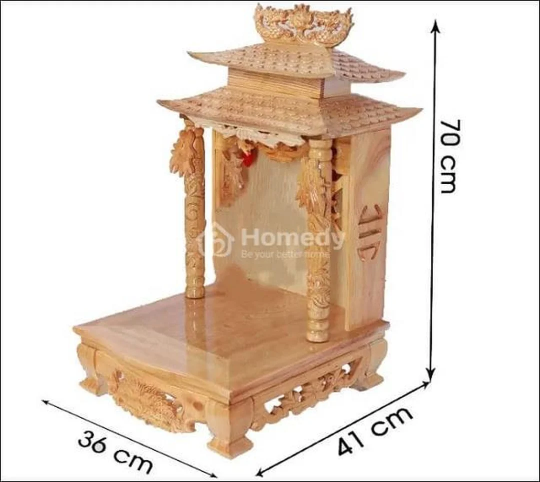 kích thước phong thủy bàn thờ thần tài cho căn hộ và cửa hàng