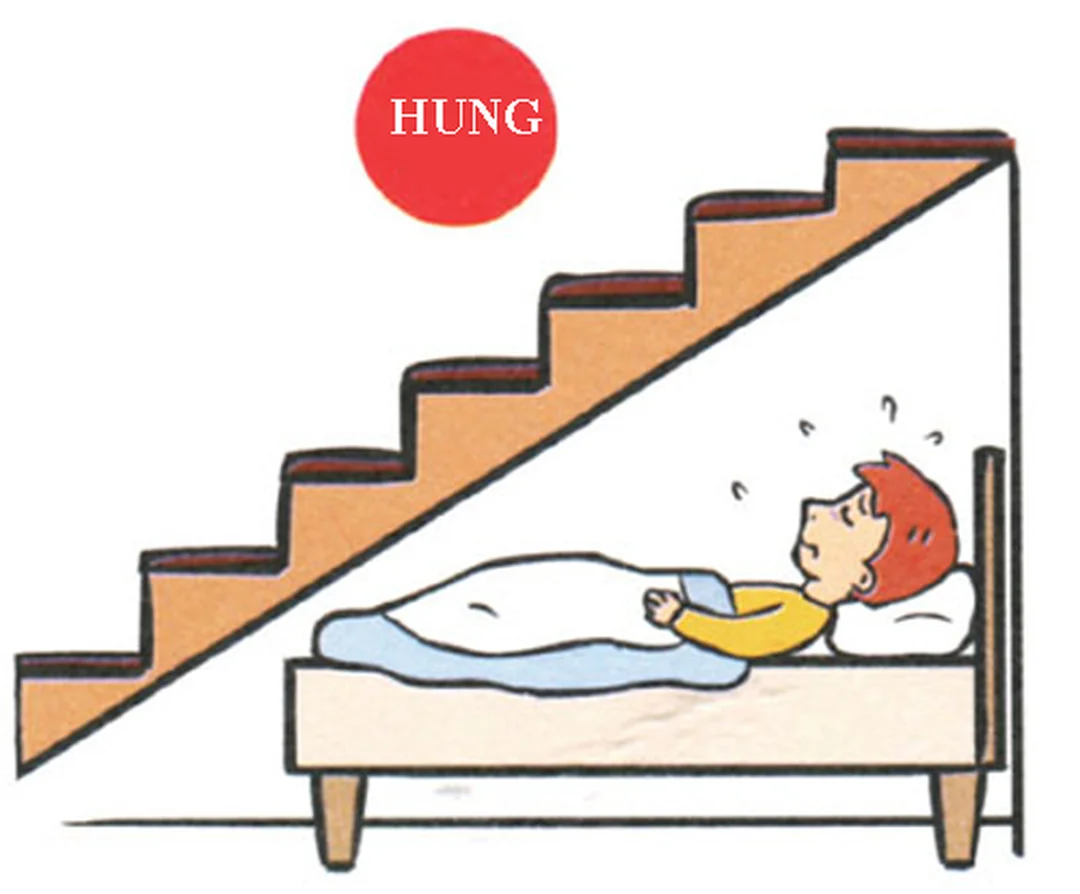lỗi phong thủy phòng ngủ khi giường nằm dưới cầu thang
