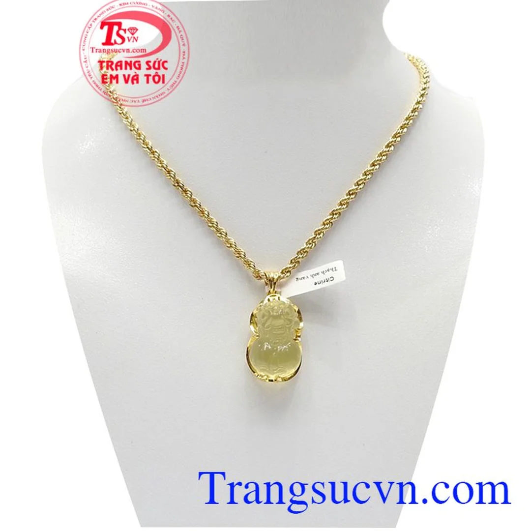 mặt dây chuyền tỳ hưu vàng nữ thiết kế nhỏ gọn