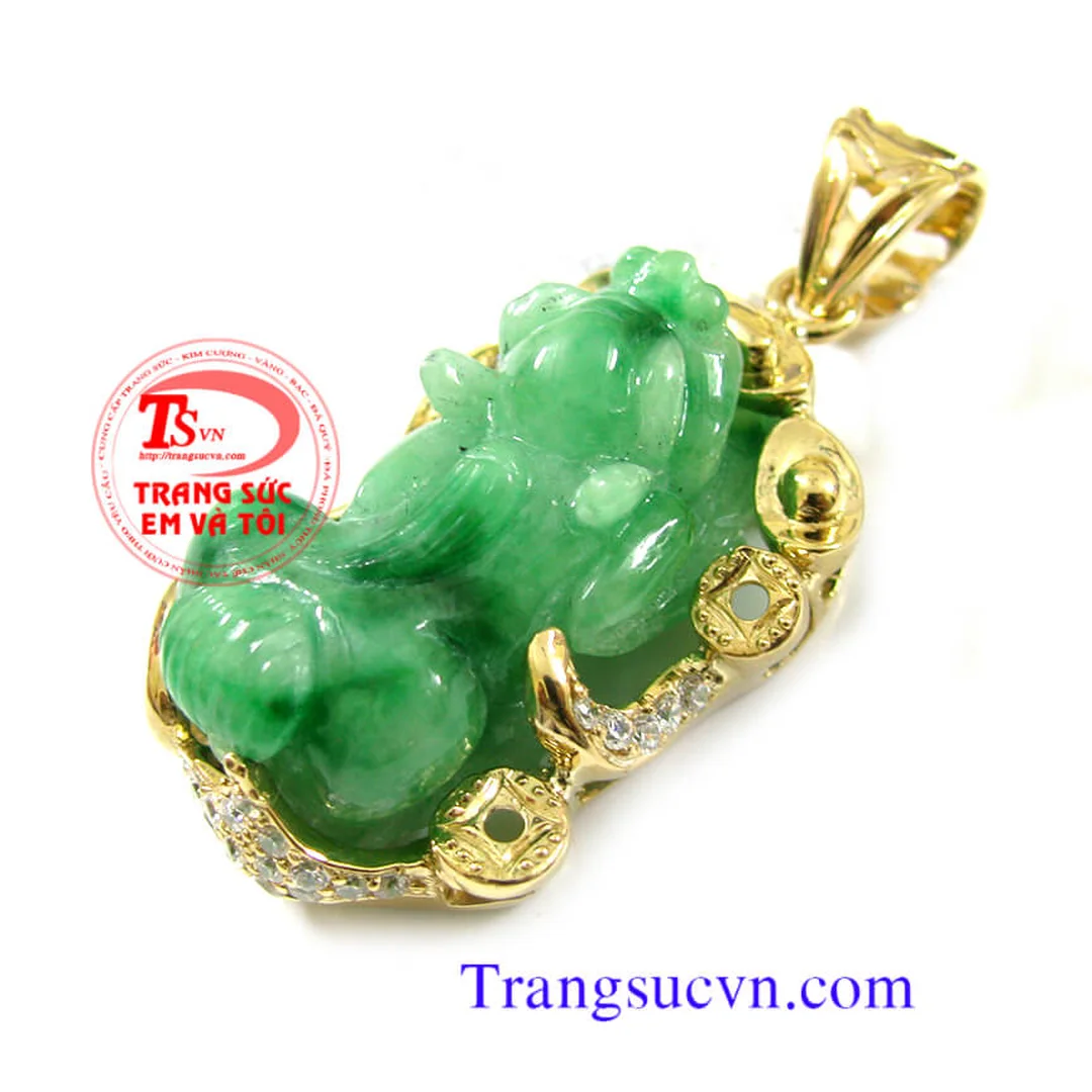 mặt tỳ hưu vàng nhỏ dùng đeo dây chuyền