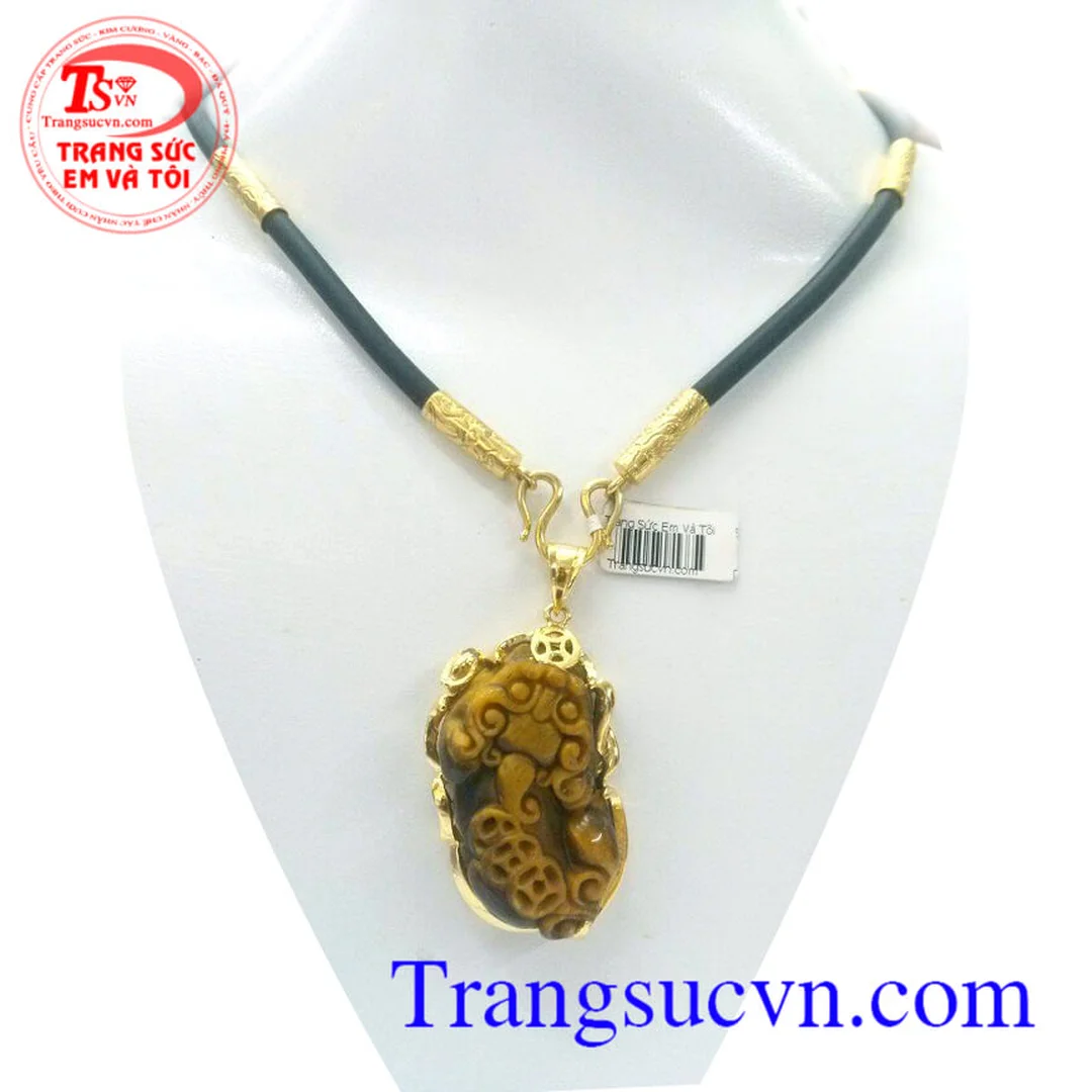mặt tỳ hưu vàng phong thủy dùng làm mặt dây chuyền