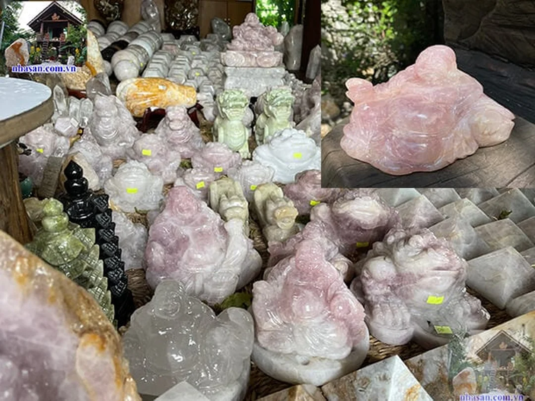 Mẫu tượng đá phong thủy để phòng khách bằng thạch anh