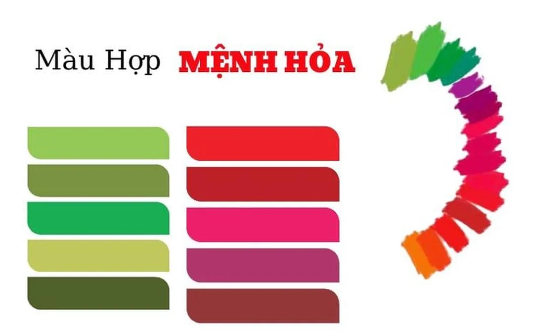 mệnh hỏa màu gì và các màu nên hạn chế trong phong thủy