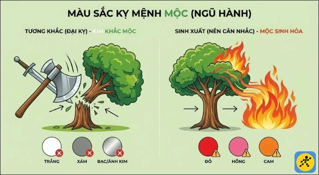 mệnh mộc hợp màu đỏ không và các câu hỏi thường gặp