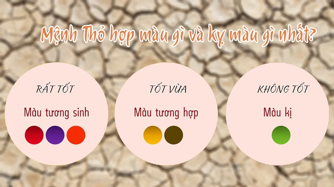 mệnh thổ hợp màu nào khi chọn nội thất nhà ở