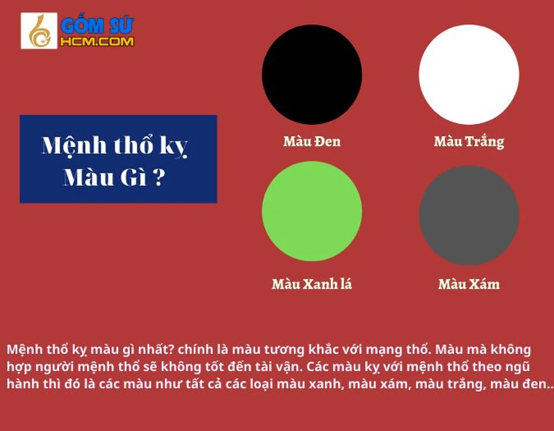 Mệnh Thổ hợp màu xám không trong bảng màu ngũ hành mệnh Thổ hợp màu xám không trong bảng màu phong thủy ngũ hành