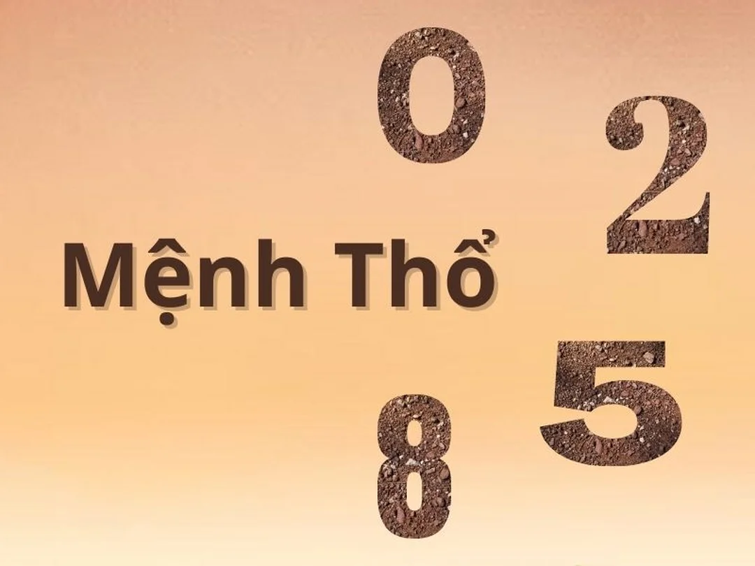 mệnh thổ hợp số nào với các con số thuộc hành thổ