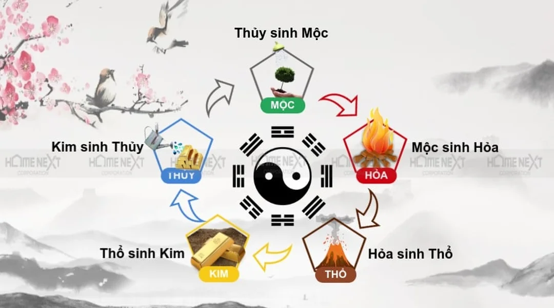 ngũ hành tương sinh mệnh kim và vòng tương sinh