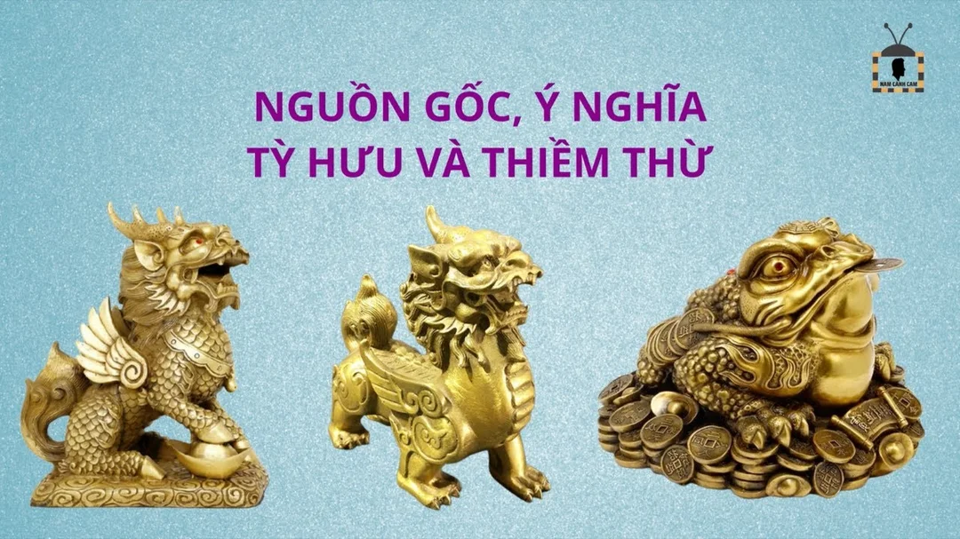 Nguồn gốc và ý nghĩa của tỳ hưu và thiềm thừ