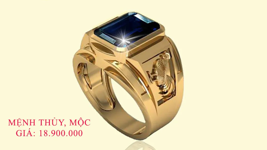 Sai lầm khi chọn nhẫn đá phong thủy theo tuổi và mệnh nhẫn đá phong thủy nam 12 con giáp mặt đá đen