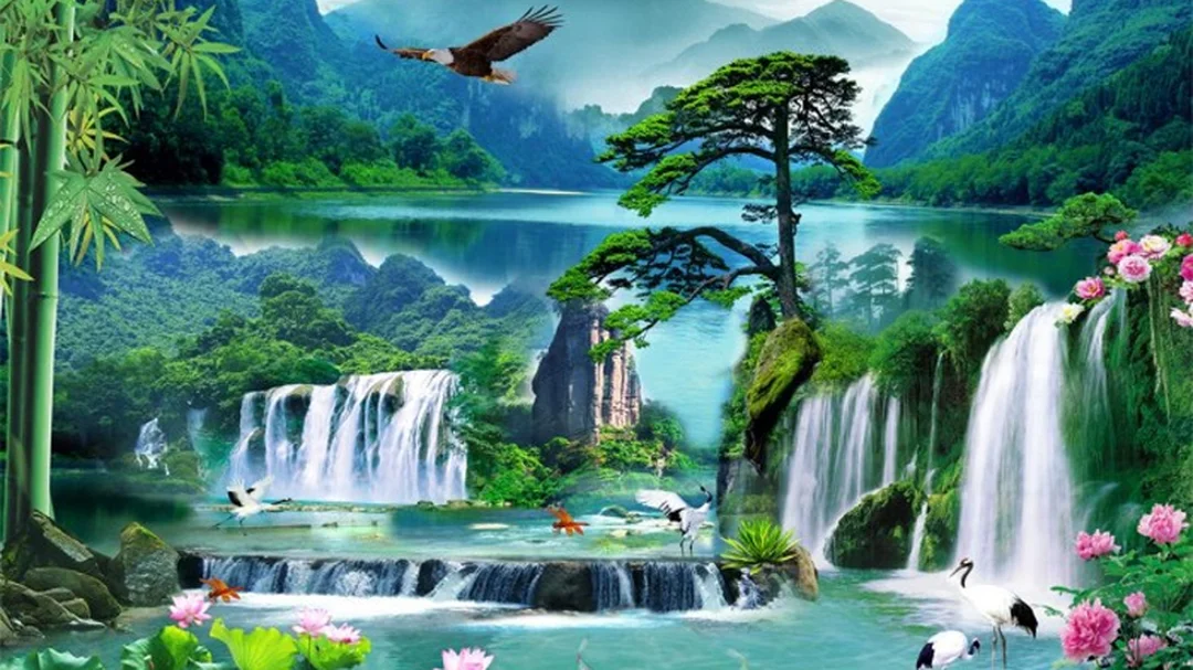 Phối tranh phong thủy phòng khách hiện đại mệnh Kim Phối tranh phong thủy phòng khách hiện đại cho người mệnh Kim