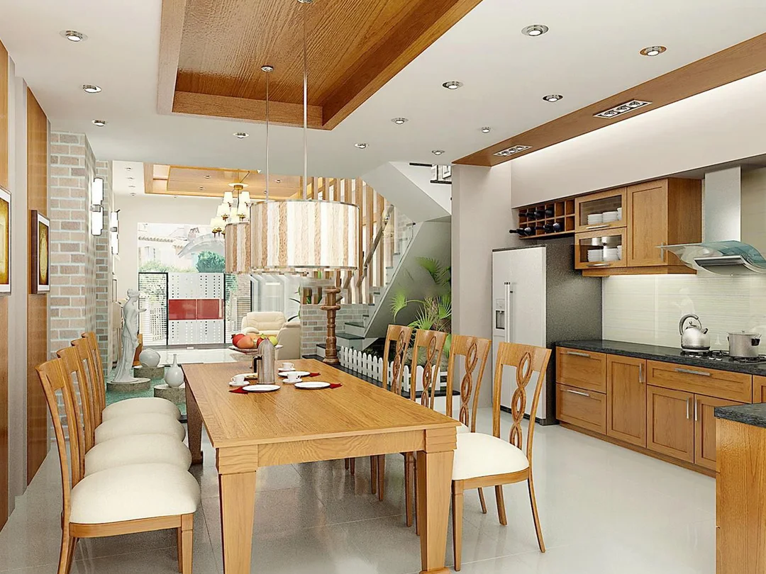 phong thủy nhà ở tuổi Giáp Dần 1974 với minh họa bố trí bếp và mặt bằng sinh hoạt