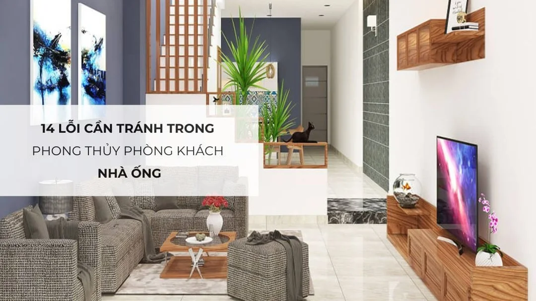 phong thủy phòng khách cho người mệnh mộc cần tránh bố trí chật chội