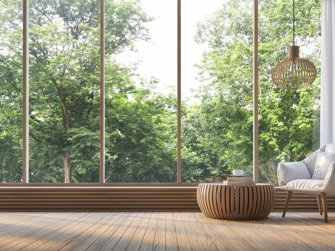 phong thủy phòng ngủ mệnh mộc với không gian xanh nhẹ và nội thất gỗ
