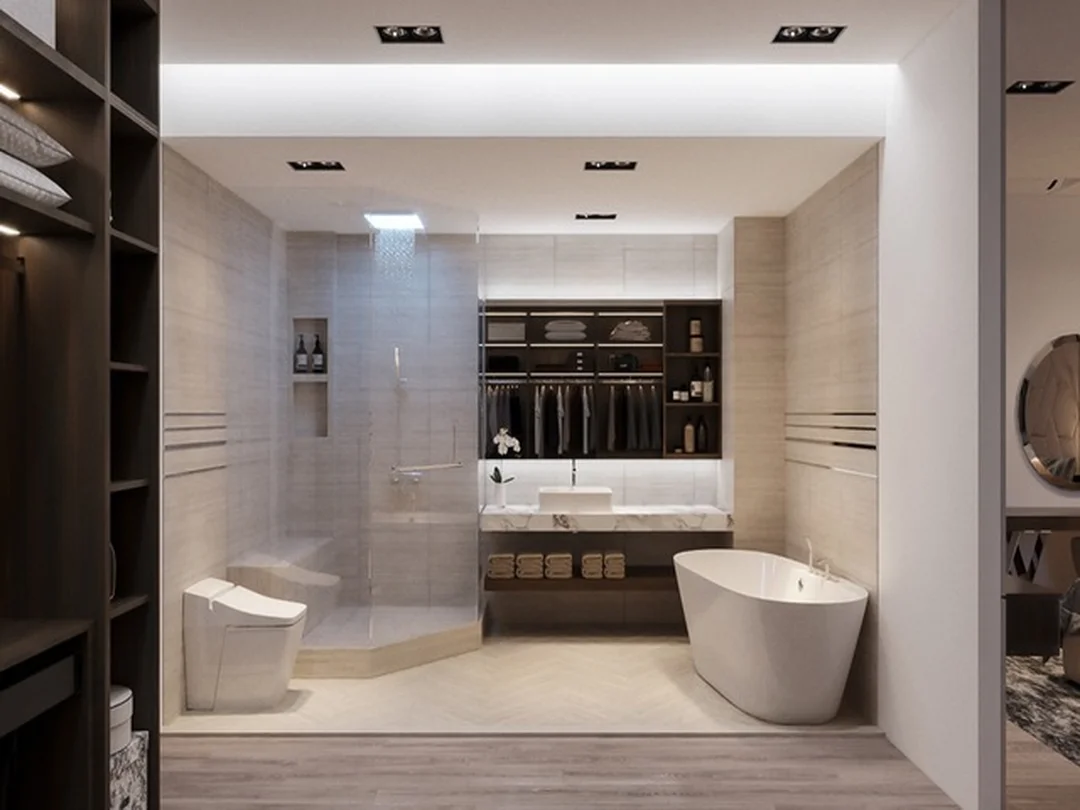 phong thủy phòng ngủ và nhà vệ sinh cần tránh cửa WC chiếu thẳng giường ngủ