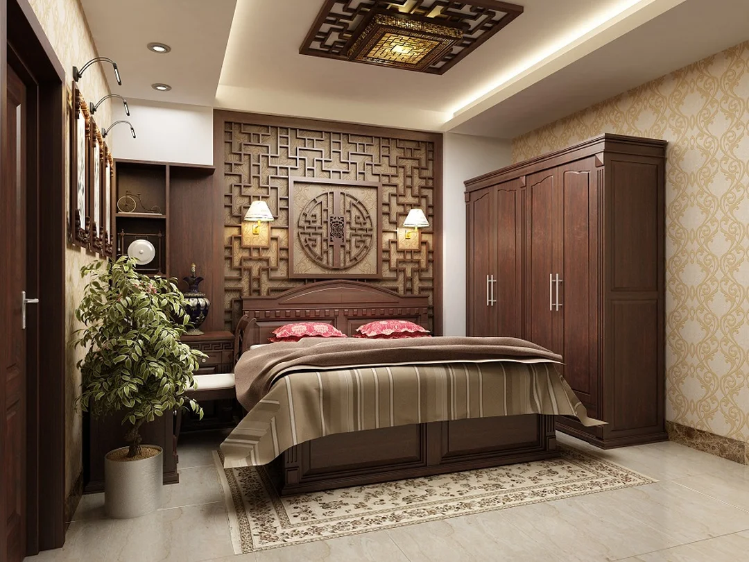 phong thủy phòng ngủ vợ chồng theo tuổi với bố trí nội thất cân bằng
