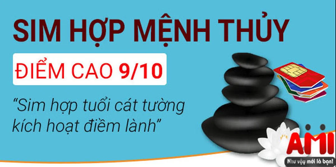 sim hợp mệnh thủy với các con số kim thủy