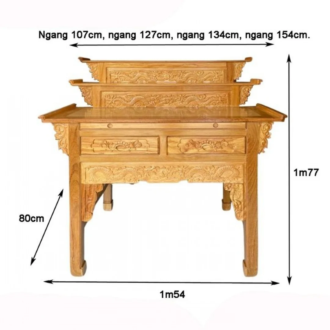 số đo phong thủy bàn thờ phù hợp không gian căn hộ và nhà phố