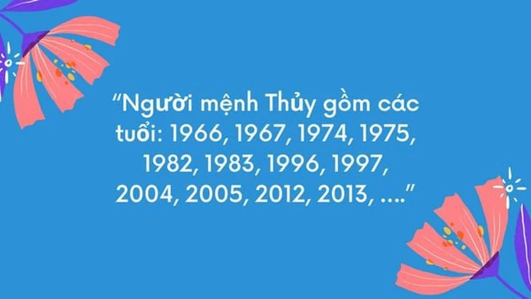 so sánh mệnh niên nạp âm cung phi của người mệnh thủy
