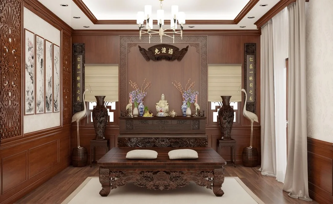 Phòng thờ trong thuật phong thủy nhà ở thuật phong thủy nhà ở khi bố trí phòng thờ trang nghiêm