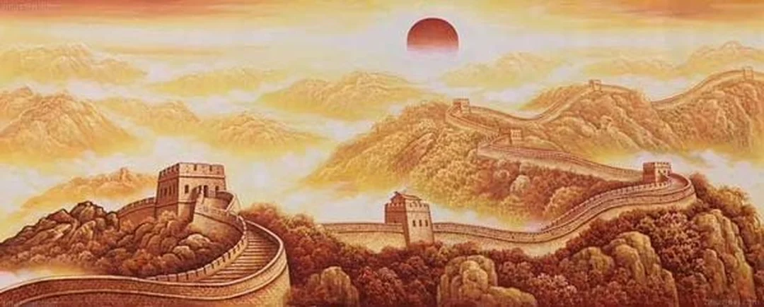 tranh phong thủy mệnh thổ vạn lý trường thành