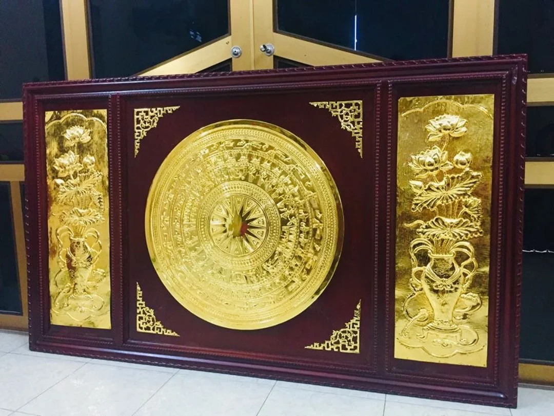 tranh trống đồng phong thủy phòng khách bảng giá tham khảo