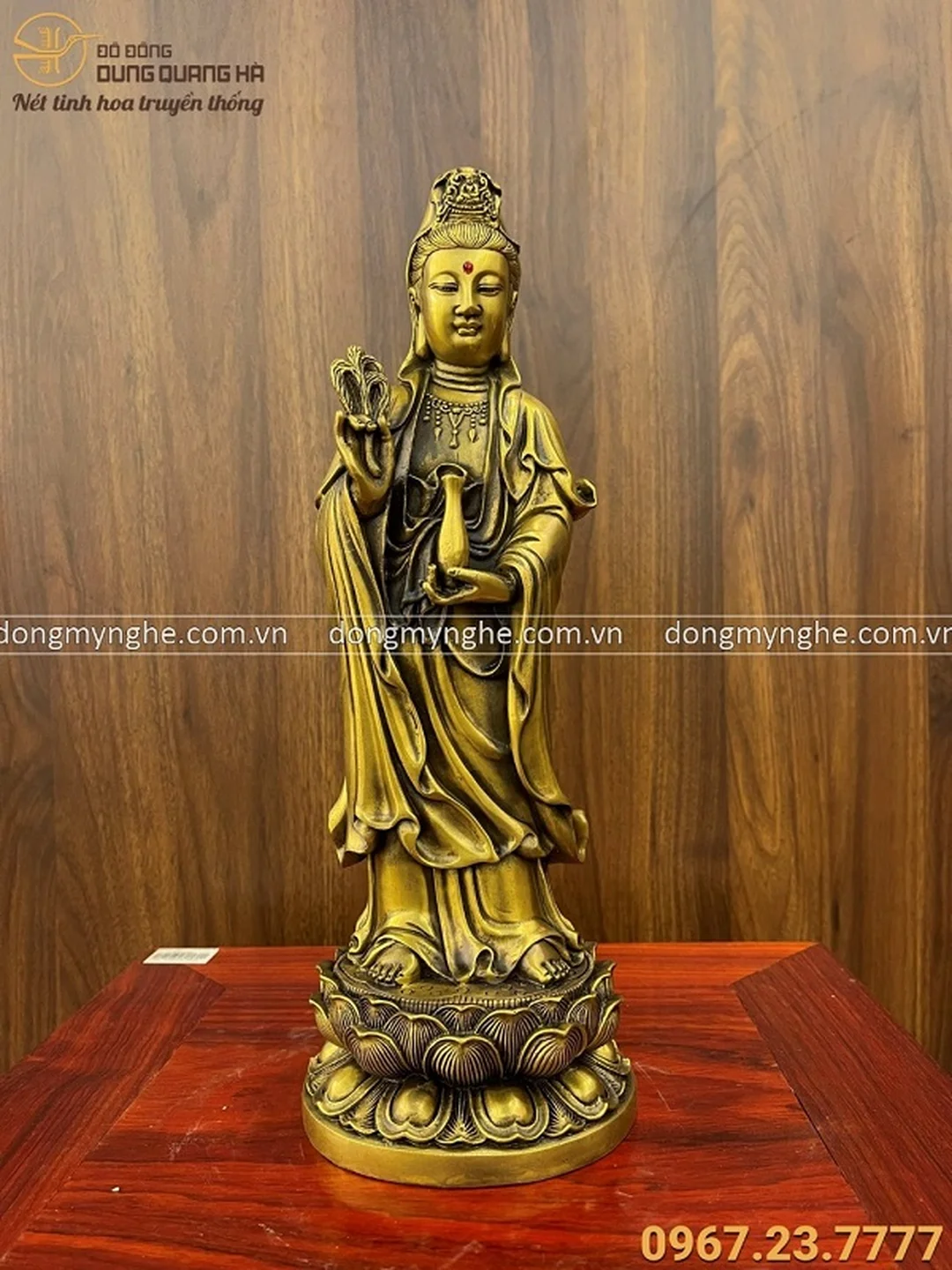Tượng Quan Âm bằng đồng đỏ tượng quan âm bằng đồng đỏ cho phòng thờ