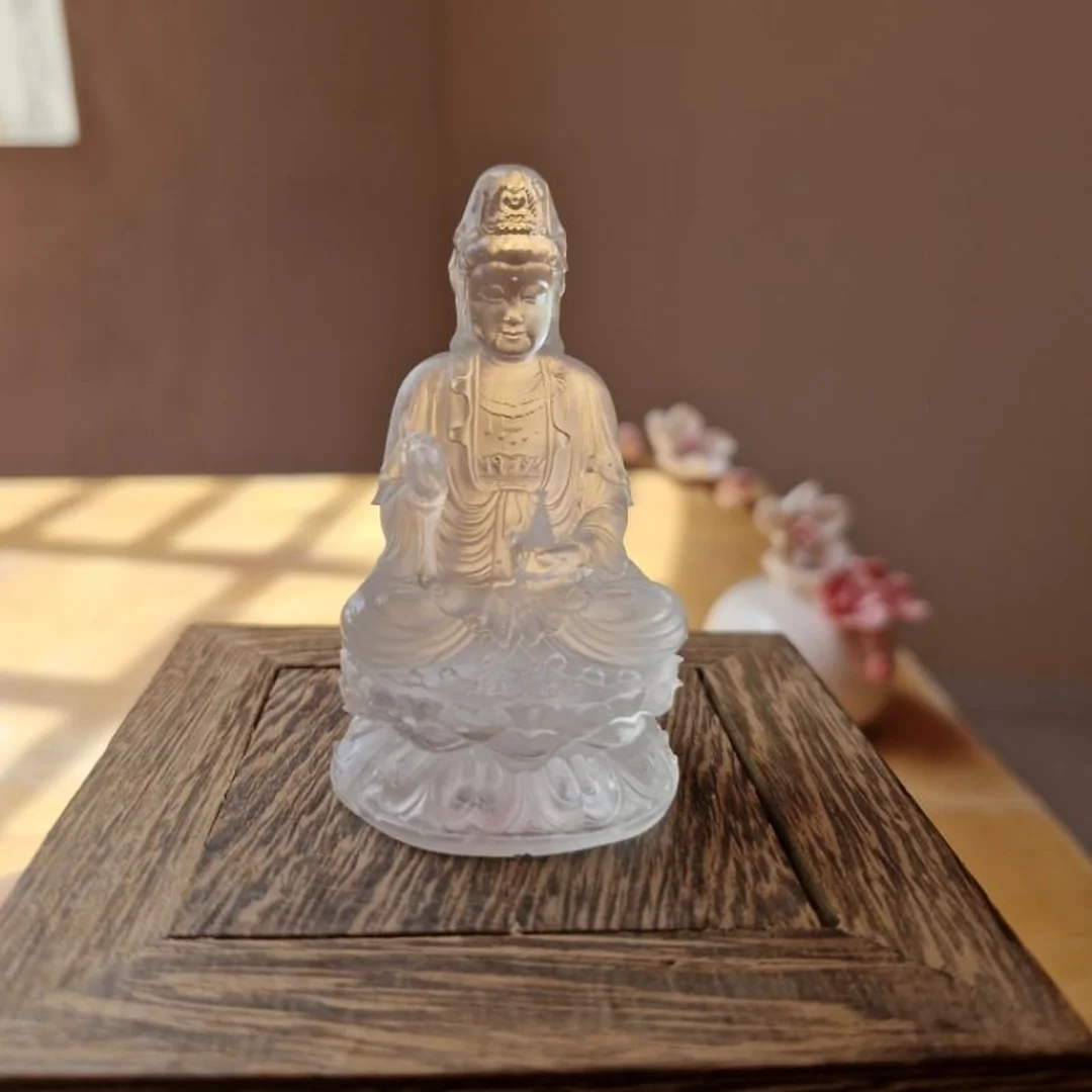 tượng quan âm bồ tát nhỏ bằng gốm hoặc composite