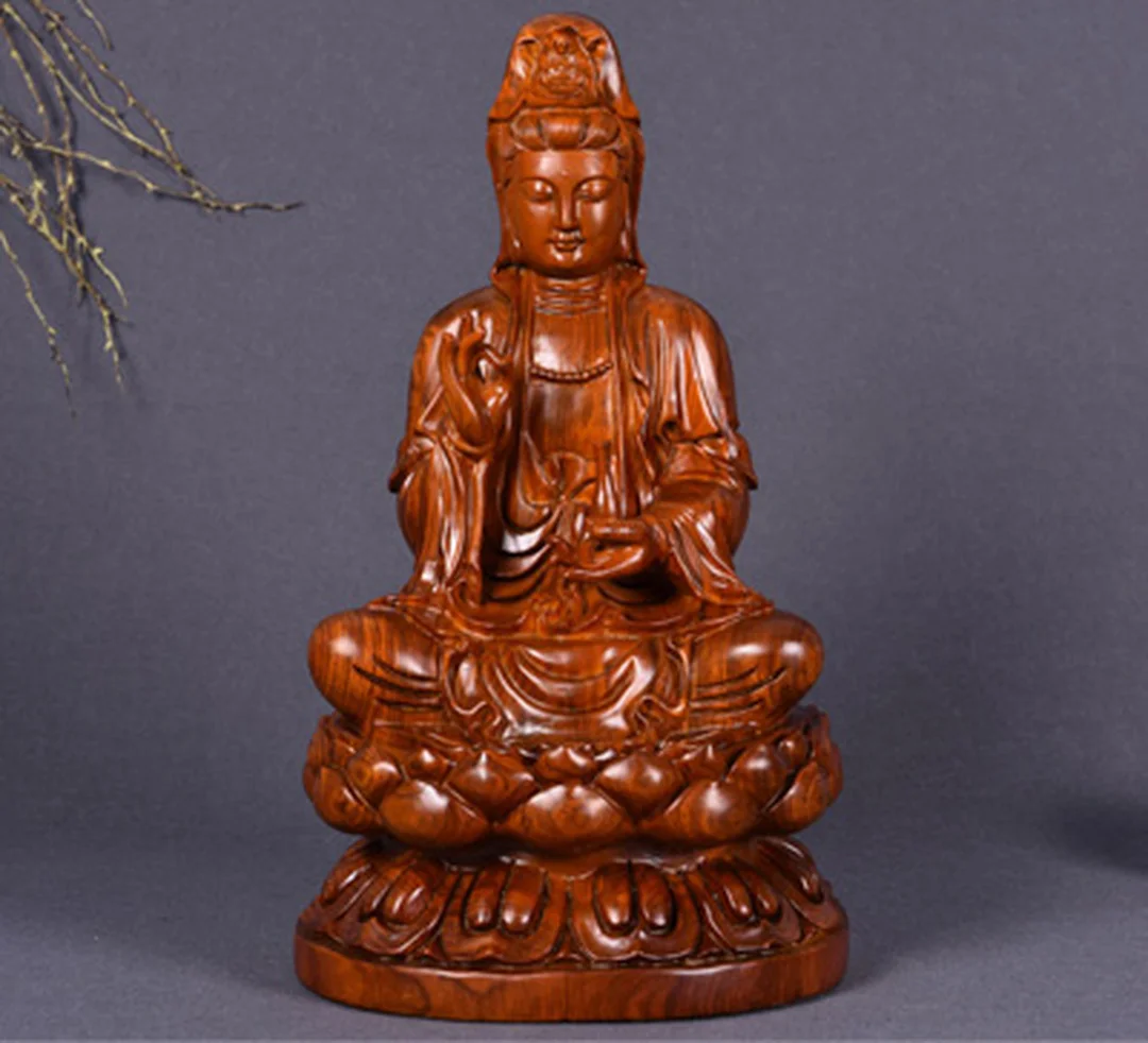 Tượng Quan Âm gỗ hương màu trầm tượng quan âm gỗ hương màu trầm đẹp