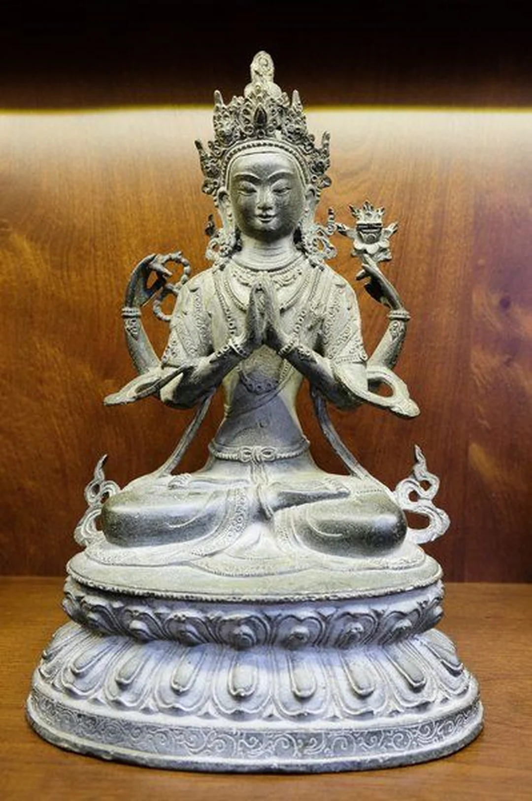 Tượng quan âm tứ thủ thủ công chuẩn Nepal