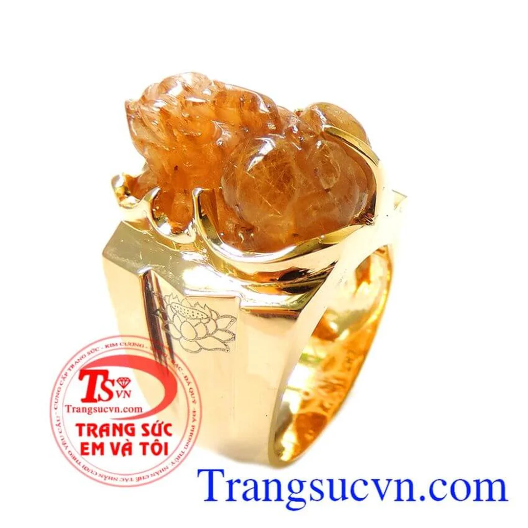 Tỳ hưu vàng 18K làm quà tặng phong thủy tỳ hưu vàng 18k sang trọng dùng làm quà tặng phong thủy