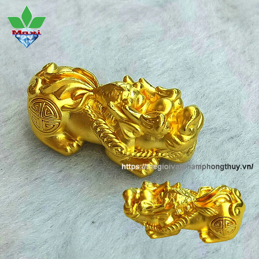 tỳ hưu vàng 9999 1 chỉ kết hợp biểu tượng cá chép