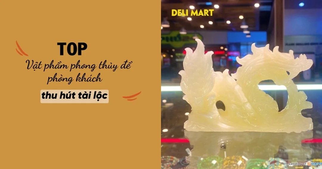 Vật phẩm phong thủy trên kệ phòng khách nhỏ vật phẩm phong thủy phòng khách nhỏ đặt trên kệ trang trí gọn gàng