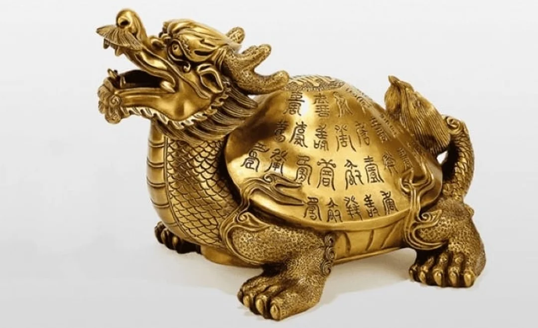 Long Quy phong thủy trong phòng khách vật phẩm phong thủy phòng khách với Long Quy trấn trạch