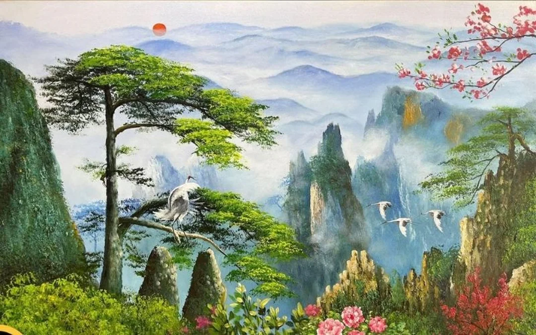 Vị trí treo tranh phong thủy mệnh Kim Vị trí treo tranh phong thủy phòng khách mệnh Kim