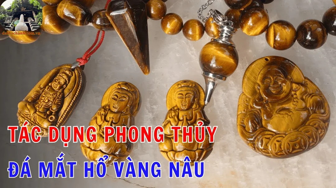 Video giải thích tác dụng đá mắt hổ vàng nâu