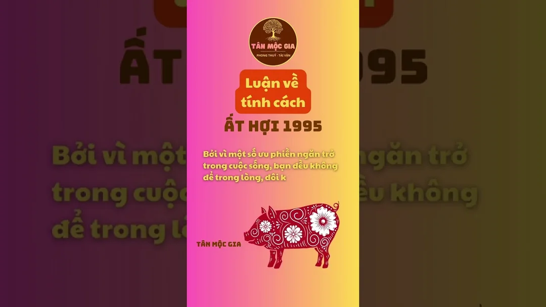 Video giải thích tuổi Lợn mệnh Sơn Đầu Hỏa năm Ất Hợi 1995