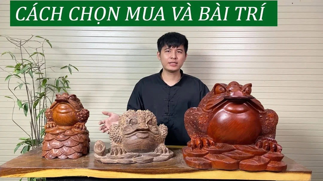 Video hướng dẫn cách đặt con cóc ba chân phong thủy