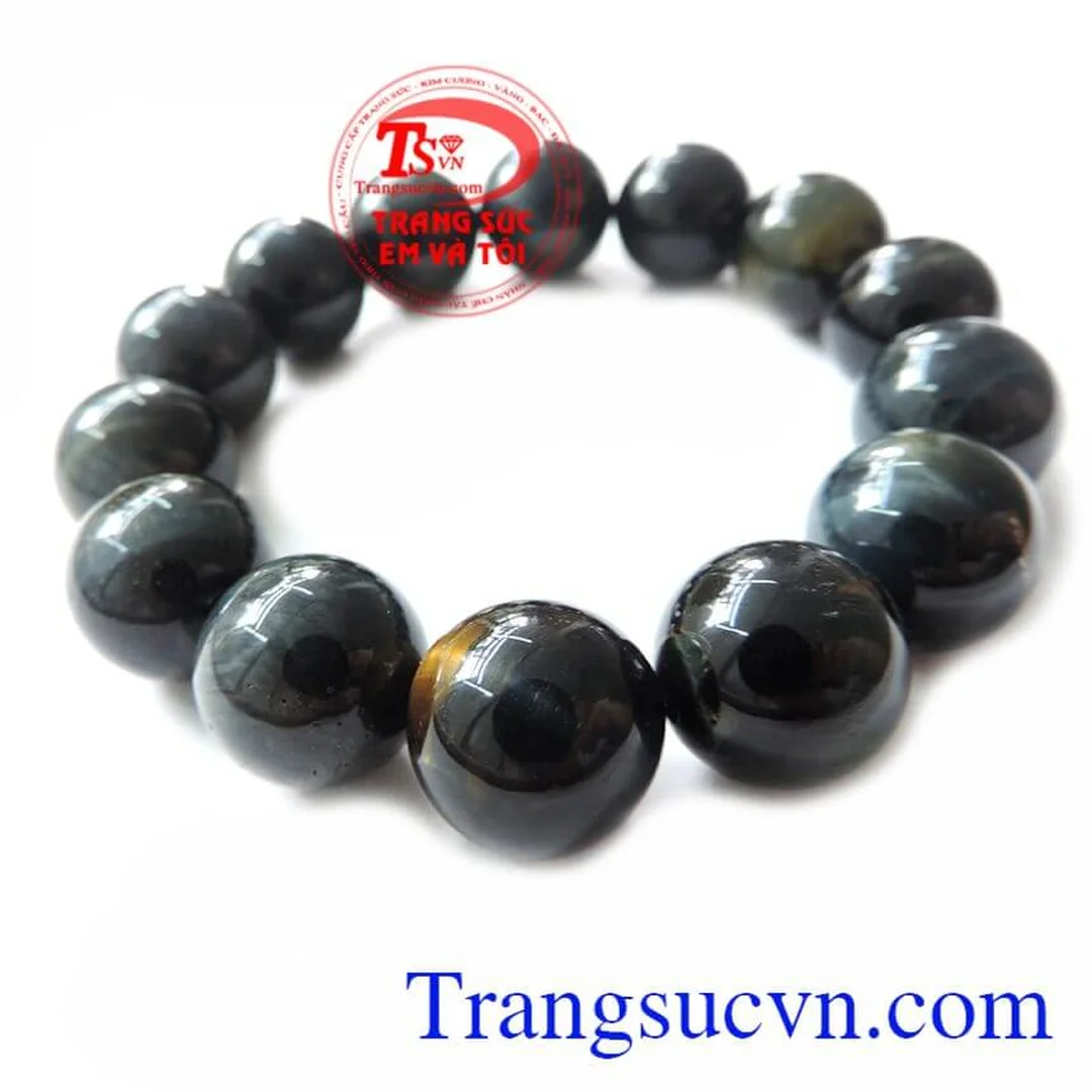 Cách đeo vòng đá mắt hổ đen vòng tay đá mắt hổ đen phối charm đeo hằng ngày